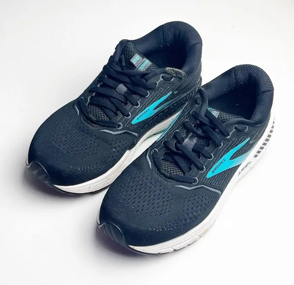 BROOKS Aerial 20 Black Blue Teal Lace Up Athletic Running Shoes, Size 10B - Image 9