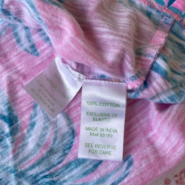 Lilly Pulitzer Pink and Blue Patterned Top - Image 9