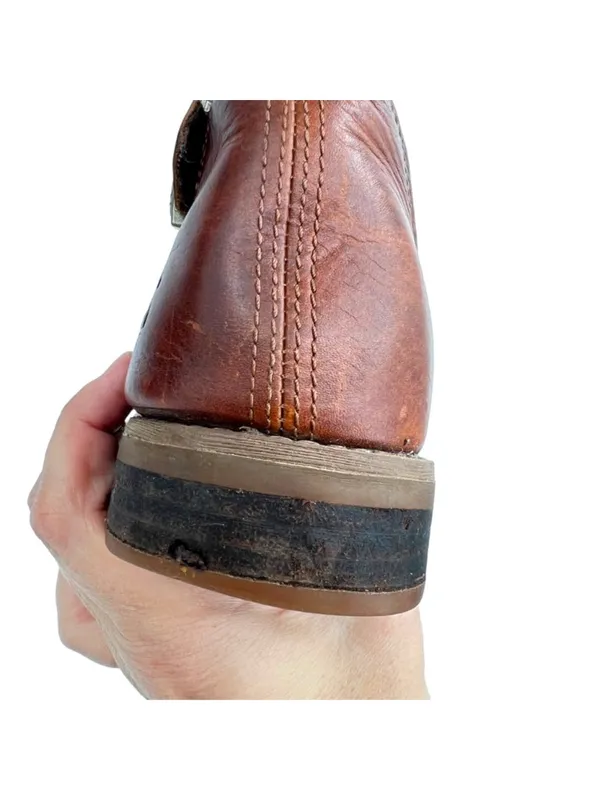 Timberland Earthkeepers Savin Hill Tobacco Brown Leather Riding Boots Size 10 - Image 13