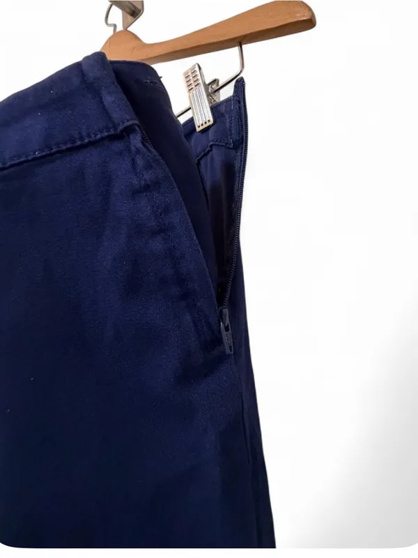 H&M Women’s Navy High Rise Side Zip Stretch Skinny Ankle Pants size 6 - Image 10