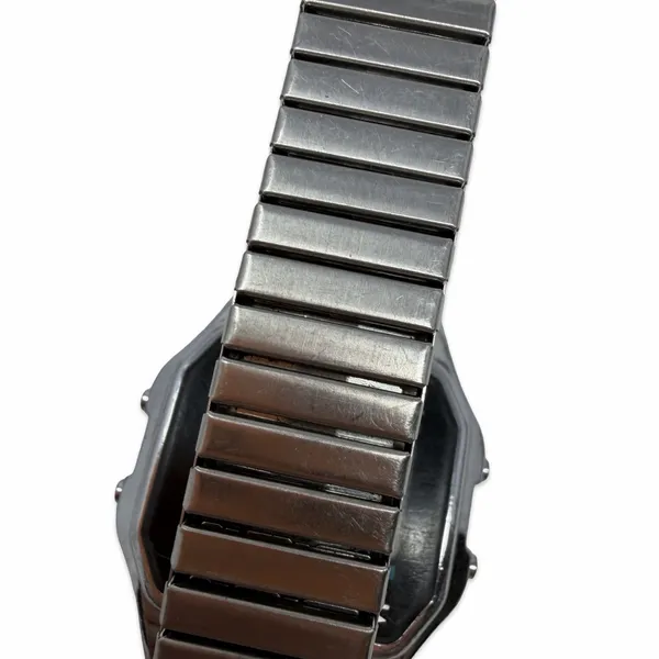 Vintage Timex Indiglo Digital Watch Stainless Steel Expansion Band Untested - Image 6