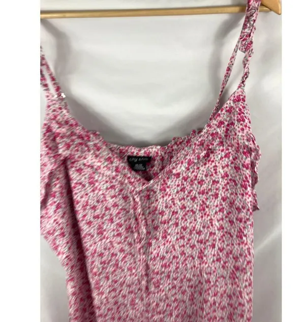City Chic Foolish Ditsy Dress in Blush Size XXL / 24 - Image 5