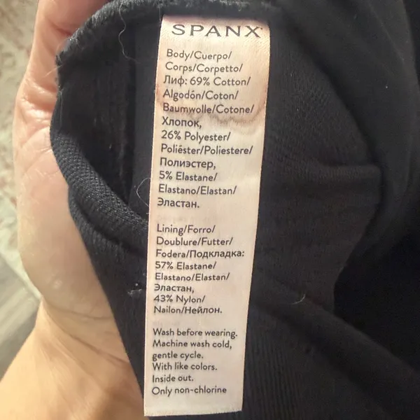 SPANX Black High-Waist Leggings Size Large Women’s Pullon Pants - Image 5
