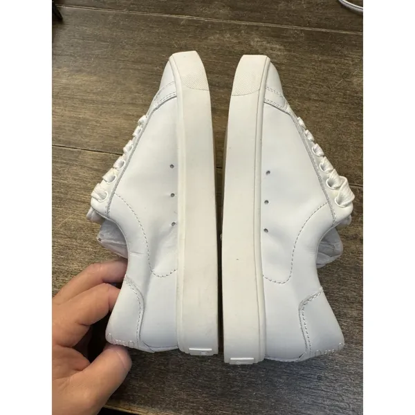 Sam Edelman Ethyl Bright White Sneakers NEW SIZE 5.5 Tennis Shoes Leather - Image 7