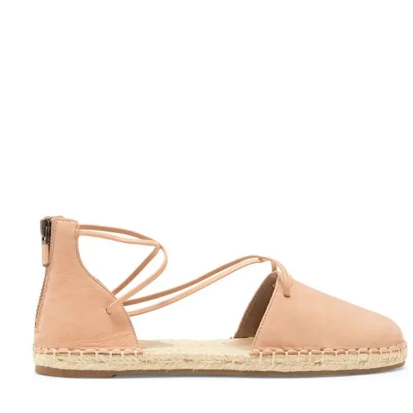 Eileen Fisher Lace-Up Leather Espadrille Sandal, Toffee Cream Pink Size 7.5, NWT - Image 12