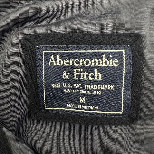 Abercrombie Fitch Velour Velvet Quarter Zip Cropped Hoodie Navy Blue Y2K Revival - Image 6