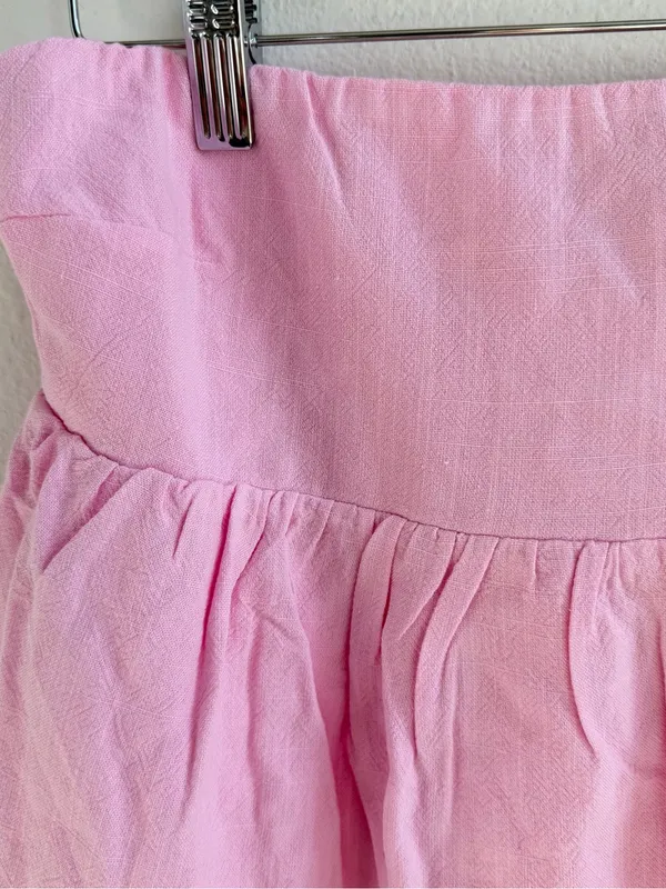 Peppermayo Pink Smocked Mini Skirt XS Ruffle Fairy Coquette - Image 2