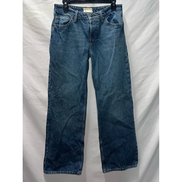 We The Free Wide Leg Jeans Women's 27 Dark Wash Boho Festival Denim - Image 2