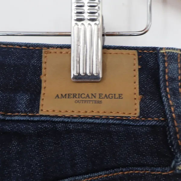 American Eagle Jeans Womens 6 Super Super Stretch X Dark Blue Skinny Excellent - Image 4