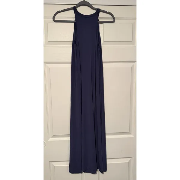 Fighting Eel Maxi Tank Dress‎ Gray Blue Buttery Soft Hawaiian Resortwear - Image 5