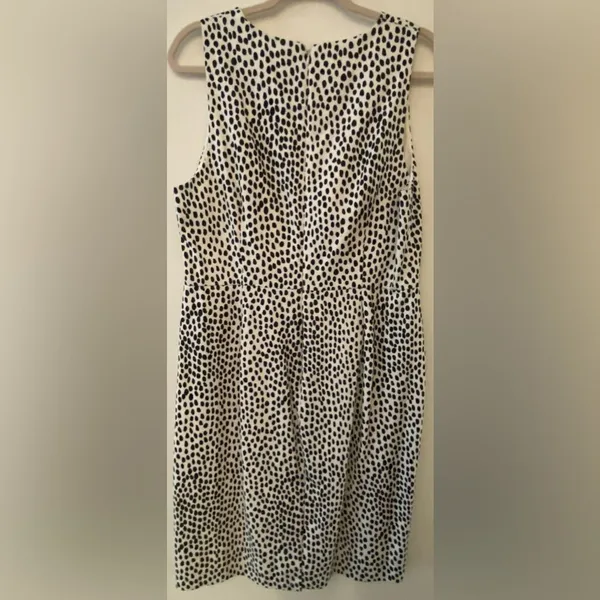 J.Crew Black White Speckled Sleeveless Dress Women's Sz 14 NWT NEW - Image 2