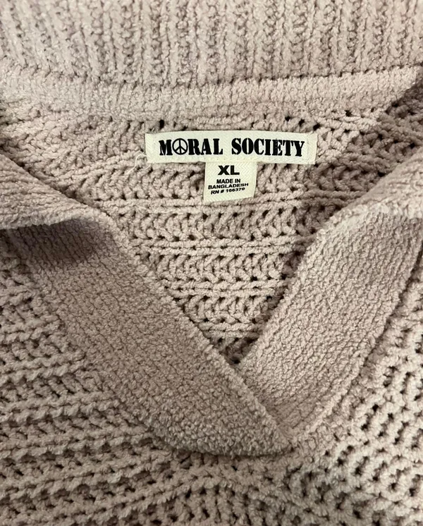 Moral Rose Knit Sweater Size XL - Image 3