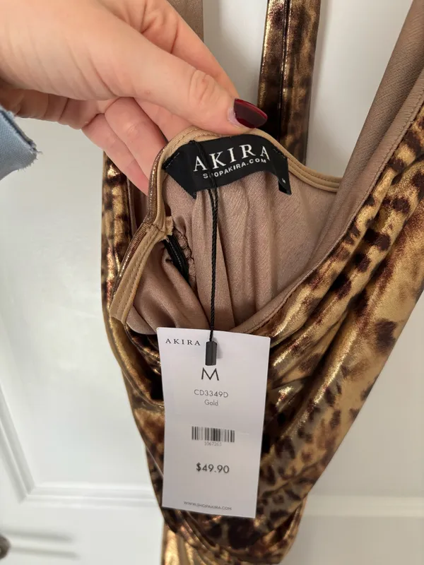 Akira Leopard Print Side Dress - Image 3