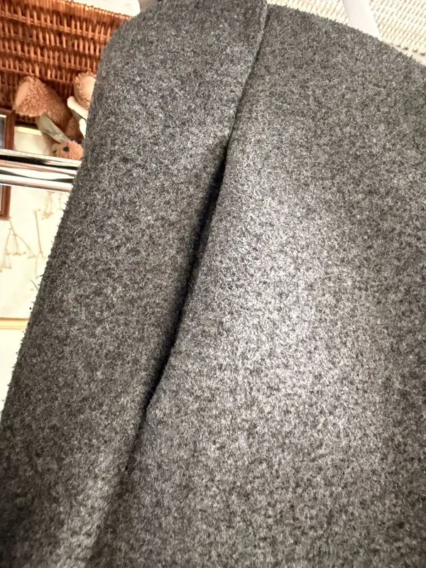 Zara Women’s Basic Gray Open Long Mid Coat Fall Winter Jacket Size Small - Image 5