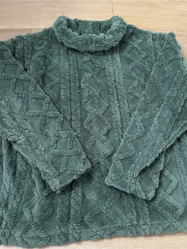 Eddie Bauer Cozy Plush Mock Neck Sweater - Sage Green - Image 2