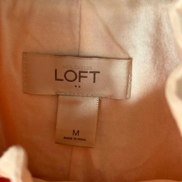LOFT Women's Medium Peach Lightweight Utility Jacket - Image 4