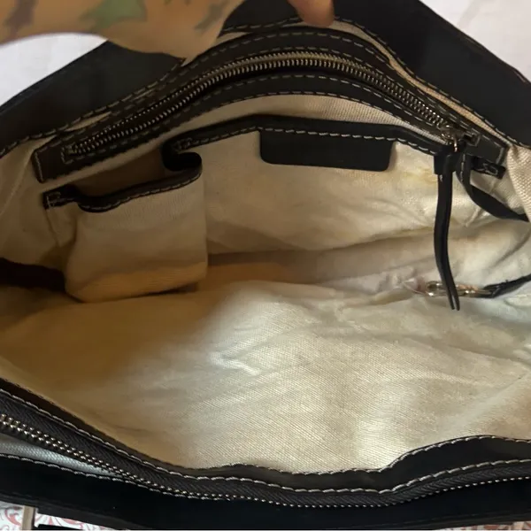 Michael Kors Black Leather Tote Bag - Image 4
