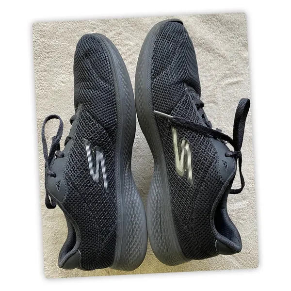 Skechers Go Walk Black Mesh Walking Sneakers Womens Size 9 Lightweight - Image 2