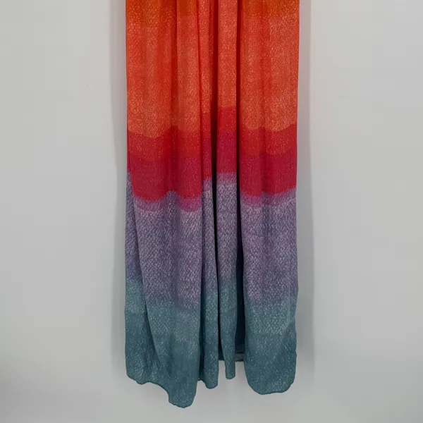 Anthropologie‎ Carla Weeks Setting Sun Maxi Dress XS Multicolor Ombre Boho Artsy - Image 8