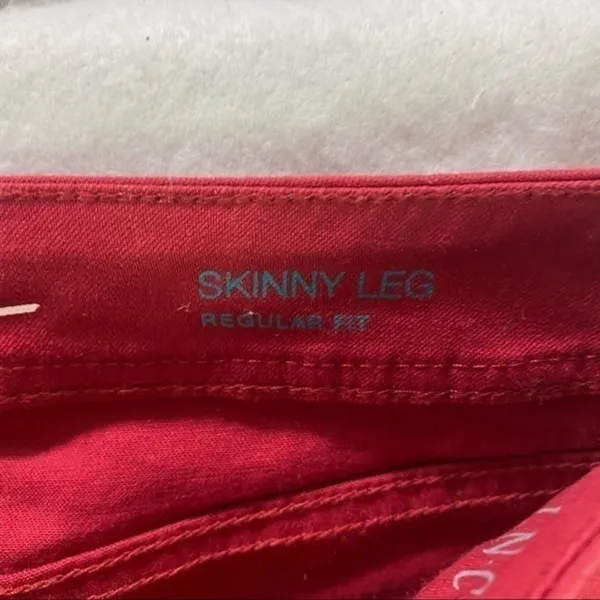 INC‎ Stretch Red Denim Skinny Leg Jean - Image 5