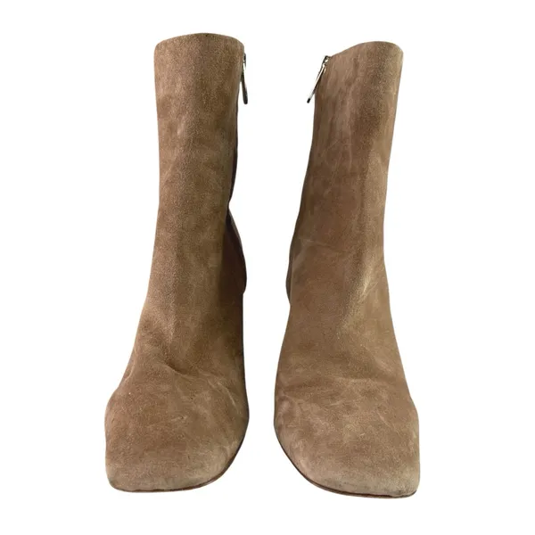 Sam Edelman Daria Women's Brown Suede Leather Square Toe Zipper Ankle Boots 8.5 - Image 2