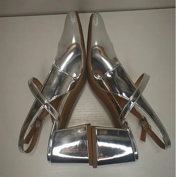 Silver Mary Jane shoes sz 8.5 by sam and libby - Image 5