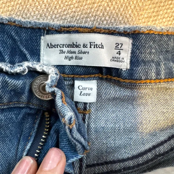 Abercrombie & Fitch Blue Denim Shorts - Image 2