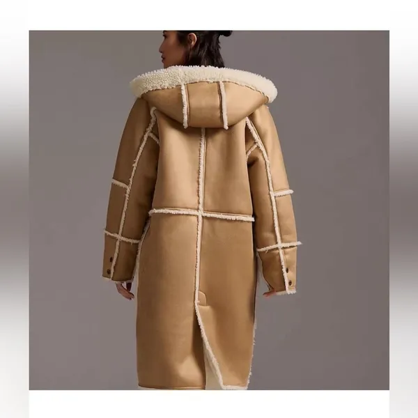 Pilcro Sherpa reversible coat Anthropologie - Image 2