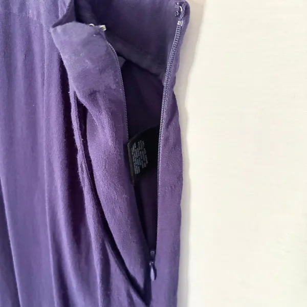 Maeve Anthropologie Purple Wide Leg Jumpsuit Knotted Straps Size 10 OB668987 - Image 8
