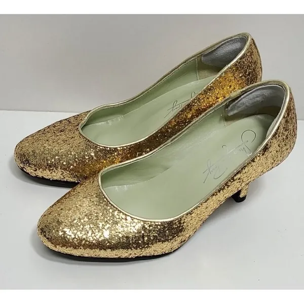 Shoes of Prey Glitter Kitten Heels Sparkly‎ Party Evening Dress Pumps Bridal - Image 3