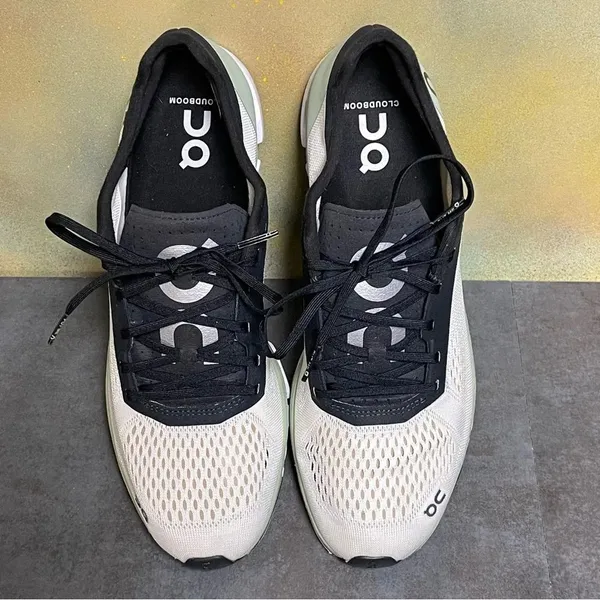 On Cloudboom 1 Women's Running Shoes in White/Black/Green Size 10 - Image 13