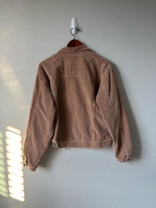POL Tan Corduroy Denim Jacket - Image 5