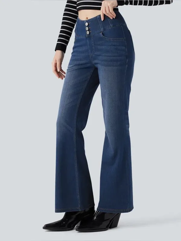 NWOT Halara Halara Flex™ High Waisted Bootcut Casual Jeans with Pockets ~ Large - Image 2