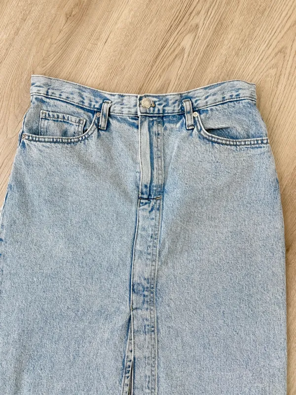 MANGO Denim Midi-Skirt - Image 5
