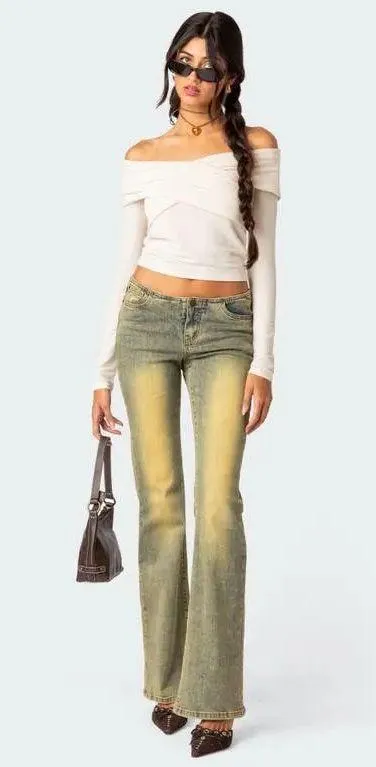 Edikted Off-The-Shoulder Long Sleeve - Image 2