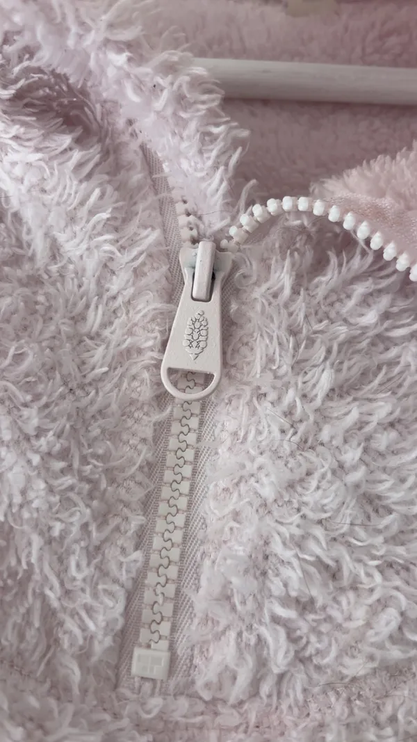 Free People pink fuzzy quarter zip sweatshirt size xs - Image 2