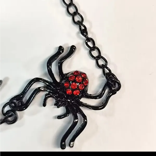 Black and Red Bear Pendant Necklace - Image 5