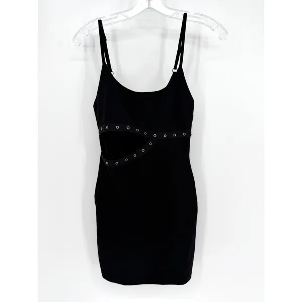 Superdown Revolve Mini Bodycon Dress Women S‎ Black Cutout Grommet Goth Baddie - Image 7