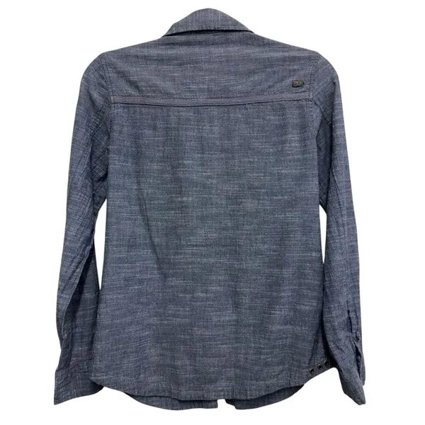 O'Neill Button Down Shirt Small Blue Tab Sleeve‎ Utility Casual Lightweight - Image 6