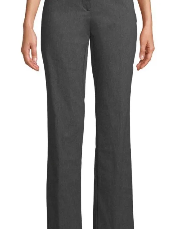 Womens Time and Tru Gray Bootcut Dress Pants Size 8 Mid Rise Stretch New - Image 2