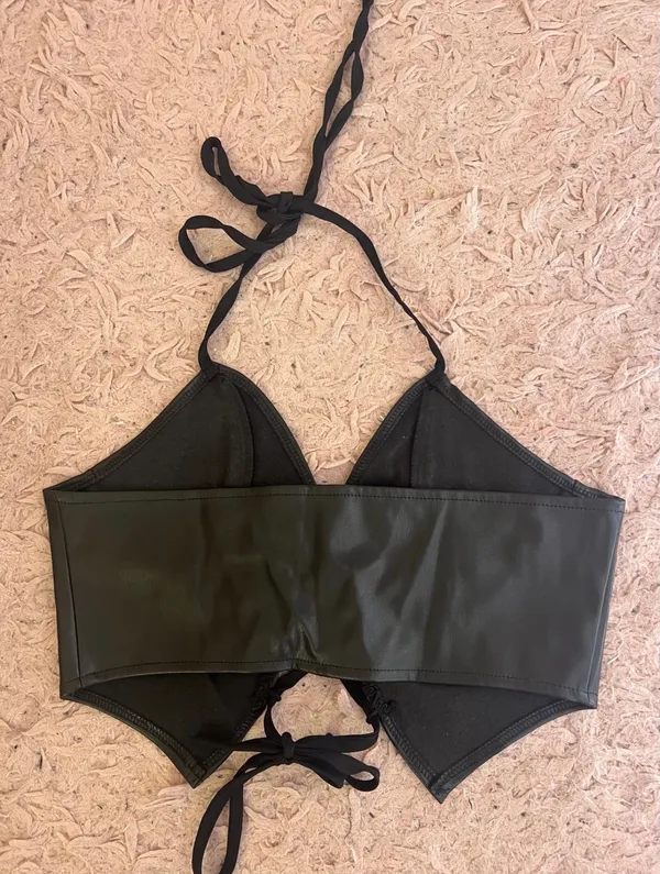 Black Leather Top - Image 5