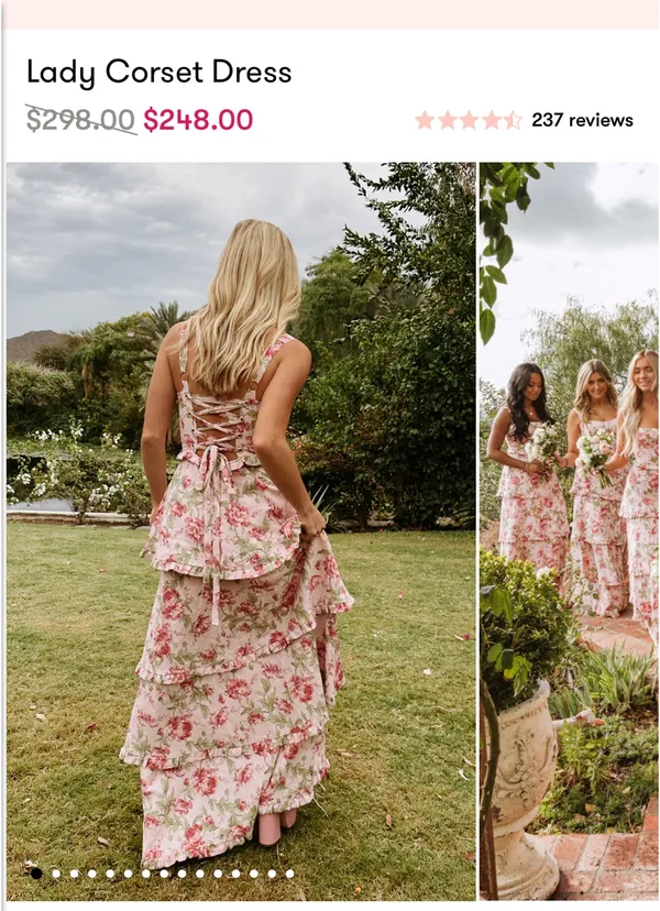 Lady Corset Show Me Your Mumu Dress Garden - Image 7