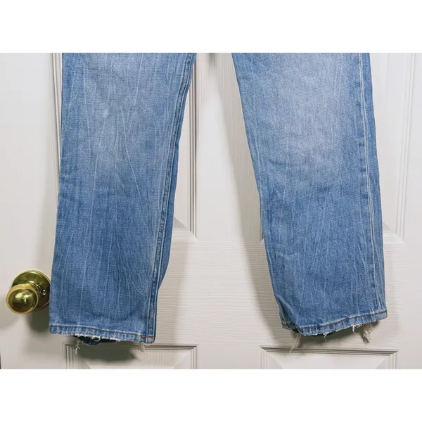 Abercrombie & Fitch Ankle Straight Ultra High Rise Jeans Size 26 Blue Minimalist - Image 9