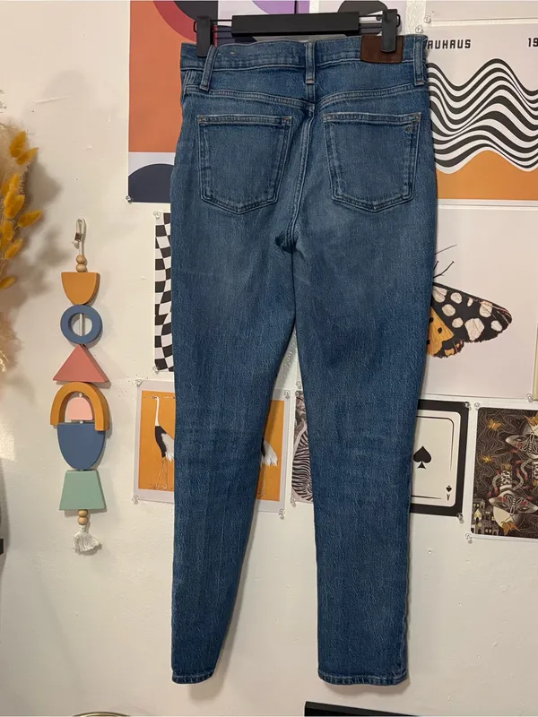 Madewell The High-Rise Slim Boyjean Jeans Size 24 Blue - Image 6