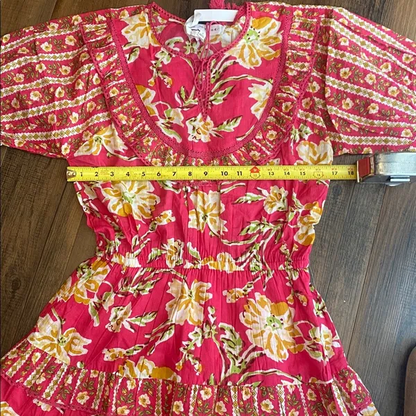 Maisie Mini dress in Pink and Yellow - Image 7