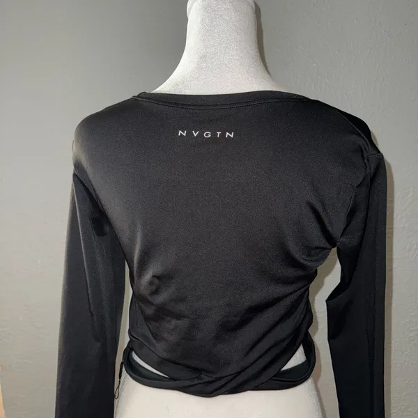 NVGTN Black Cutout Bodysuit‎ - Image 2
