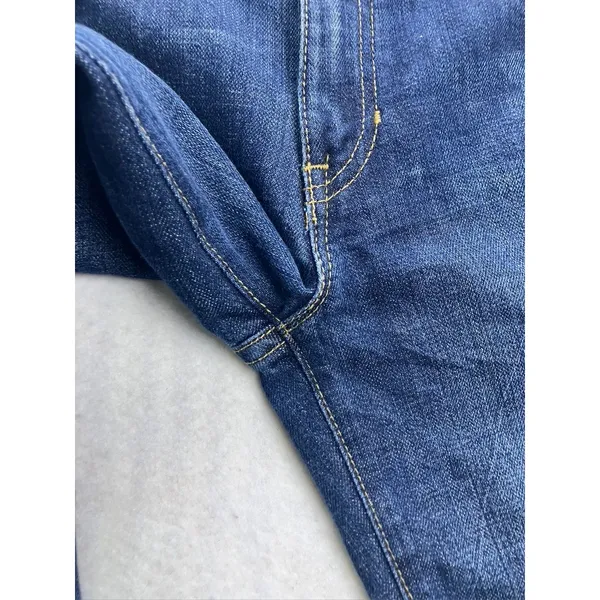 Gap Straight Boy Cut Jeans Womens 6 Long Blue Dark Wash Denim‎ 372071 - Image 6