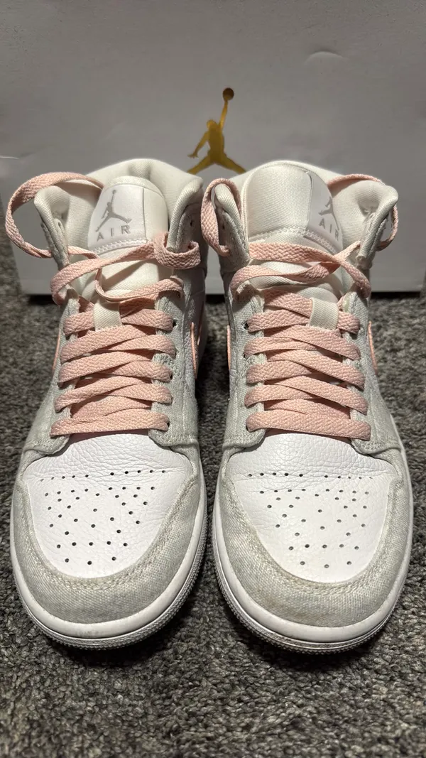 Air Jordan 1 Mid SE Lt Iron Ore/Atmosphere White - Image 6