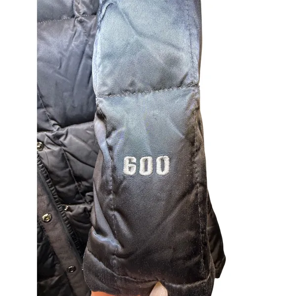 The North Face Womens 600 Fill Down Quilted Long Parka Puffer Jacket Black Small - Image 5