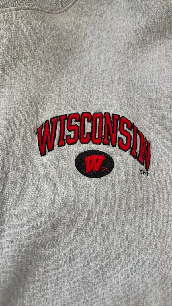 University of Wisconsin crewneck vintage - Image 3